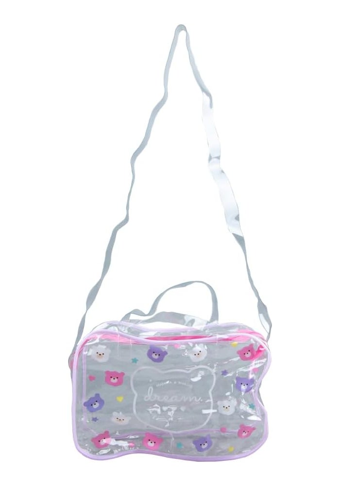 Daiso Large Pouch With Handle & Adjustable Shoulder Strap - Image 1